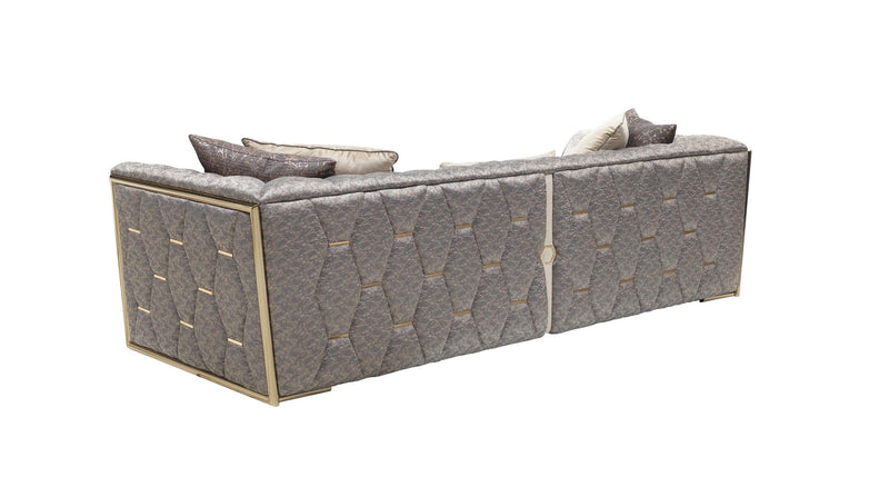 Prag 101" Wide Tuxedo Arm Sofa - Sofas
