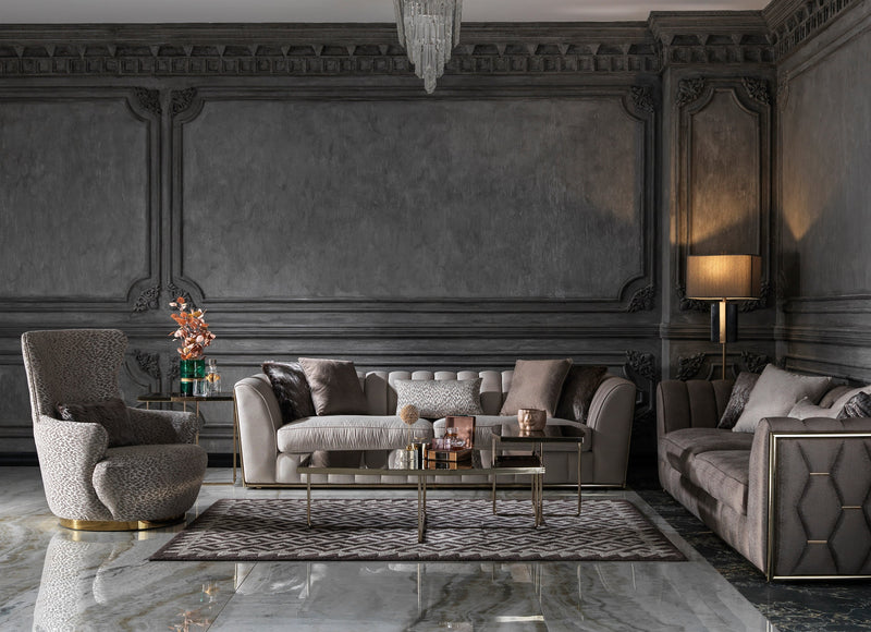 Prag 101" Wide Tuxedo Arm Sofa - Sofas