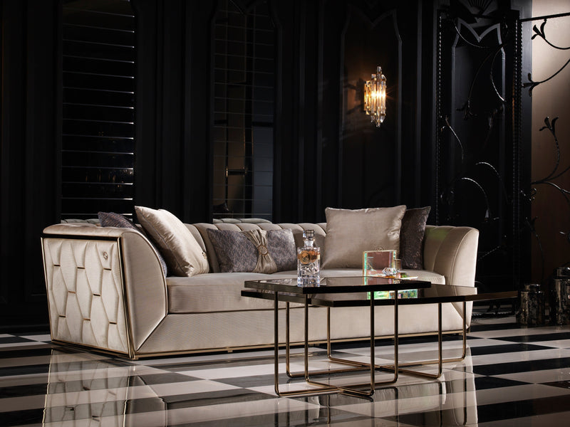 Prag 101" Wide Tuxedo Arm Sofa - Sofas