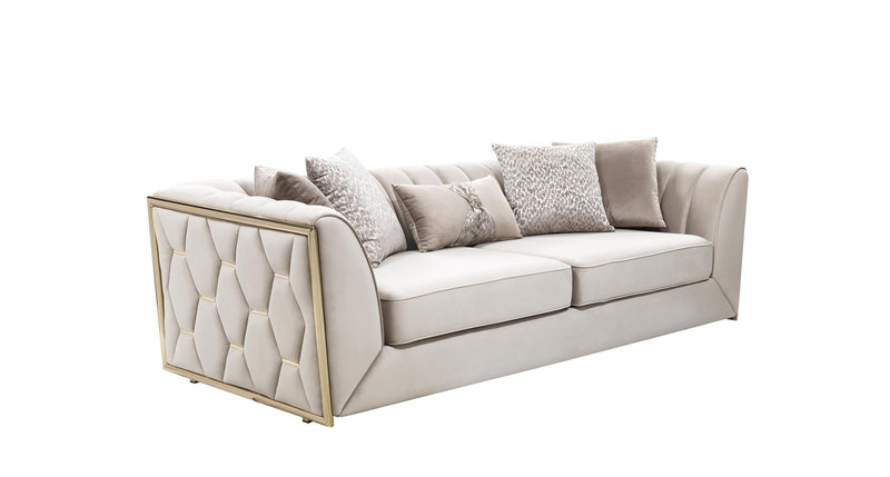 Prag 101" Wide Tuxedo Arm Sofa - Sofas