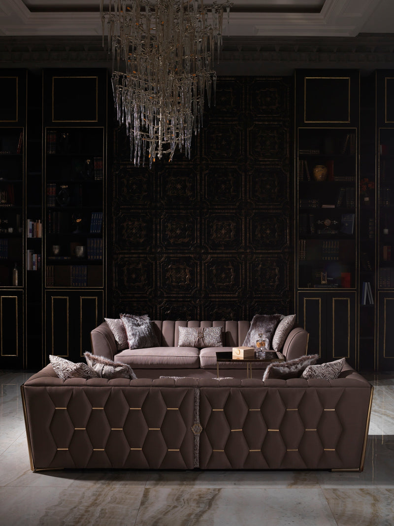 Prag 101" Wide Tuxedo Arm Sofa - Sofas