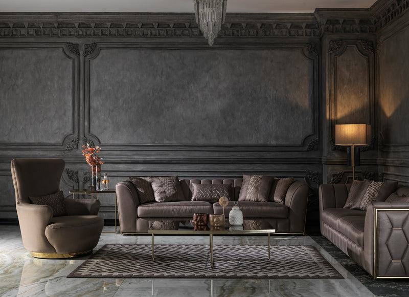 Prag 101" Wide Tuxedo Arm Sofa - Sofas