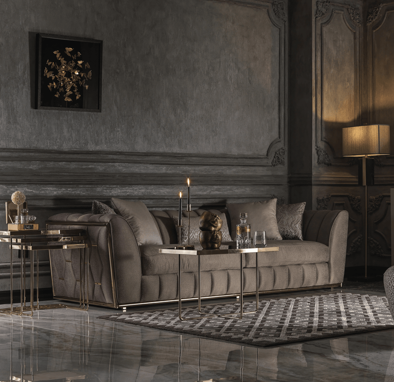 Prag 101" Wide Tuxedo Arm Sofa - Sofas