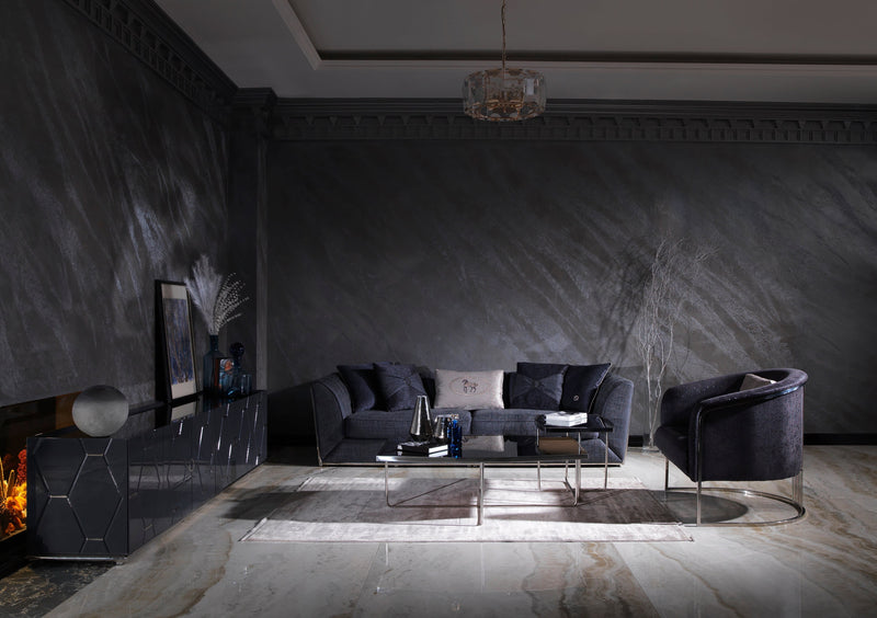 Prag 101" Wide Tuxedo Arm Sofa - Sofas