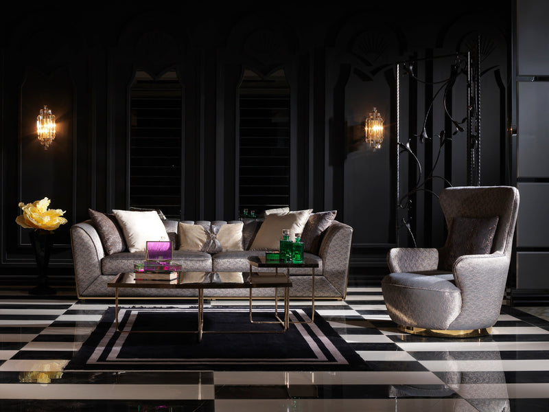 Prag 101" Wide Tuxedo Arm Sofa - Sofas