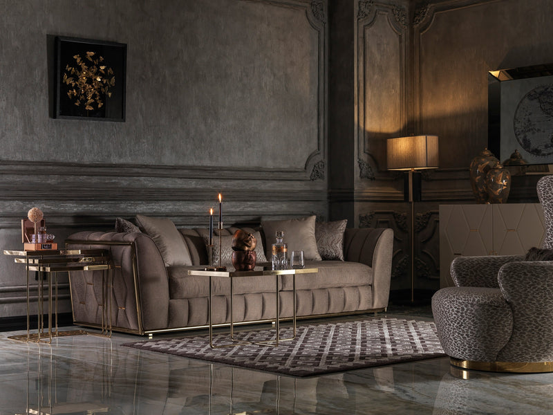 Prag 101" Wide Tuxedo Arm Sofa - Sofas