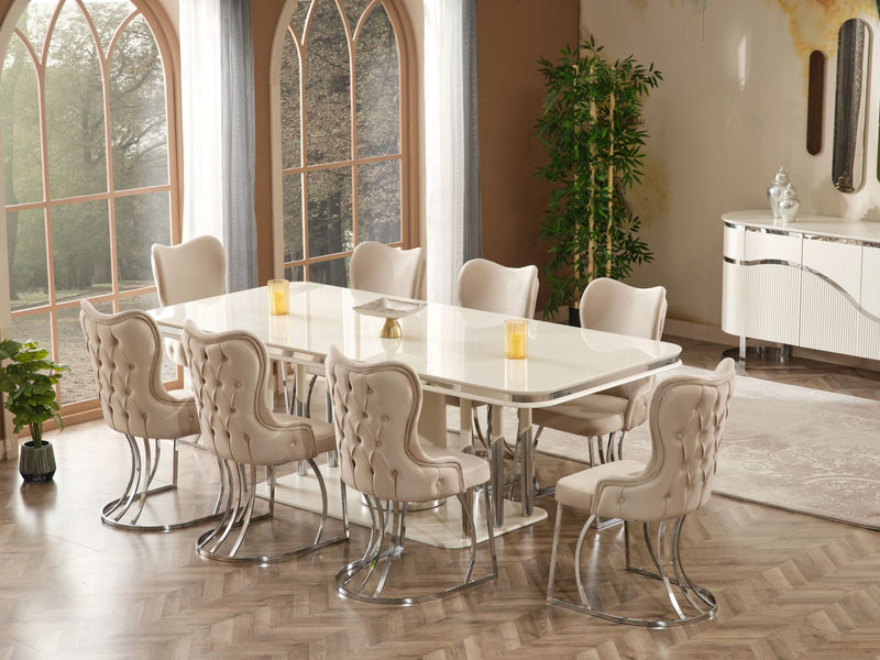 Prag Dining Table - Table 78" - 115-PRA-DT-6