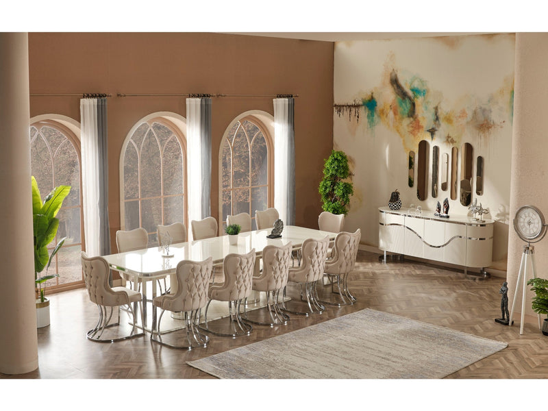 Prag Diningroom (Dining Chair & Dining Table) - For 6 People - 115-PRA-SET-6