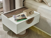 Prag Max Bedroom (Queen Frame With Headboard & Dresser With Mirror & Ottoman & 2 Nightstand) - 200-MAX-PRA-150-QB-SET