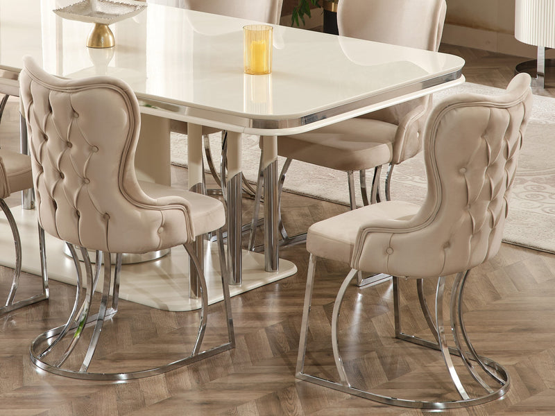 Pragka 20" Wide Tufted Dining Chair - Dining Chairs