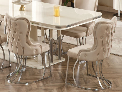 Pragka 20" Wide Tufted Dining Chair - Dining Chairs