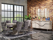 Pragka 20" Wide Tufted Dining Chair - Dining Chairs