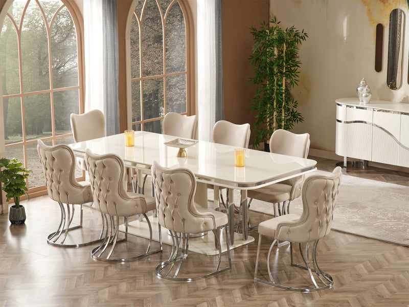 Pragka 20" Wide Tufted Dining Chair - Dining Chairs