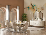 Pragka 8 Person Dining Room Set - Dining Room Sets