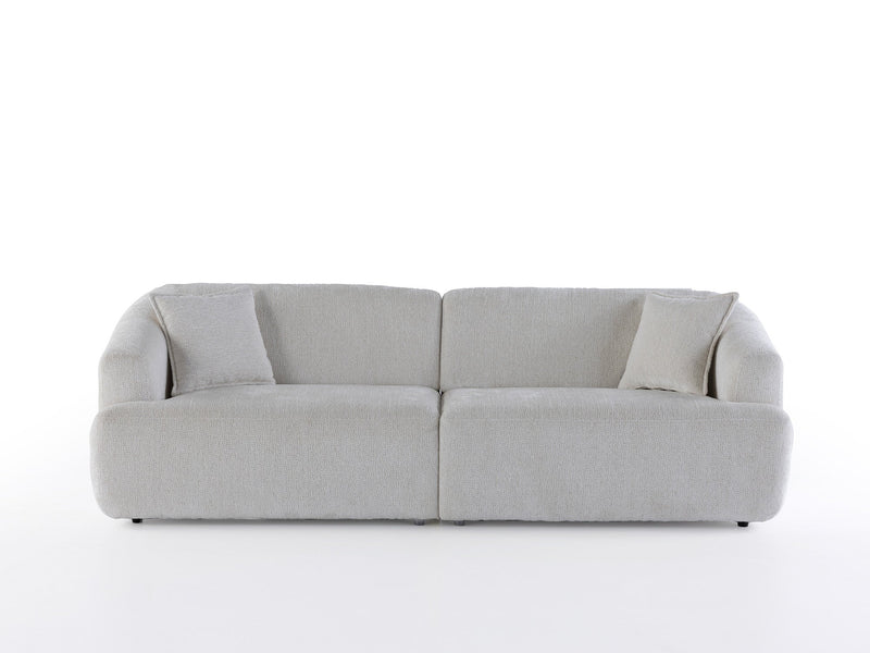 Pralin 4-pieces (2 Sofa & 2 Chair) Livingroom in Cream - 200-ZEN-PRA-CRE-3311