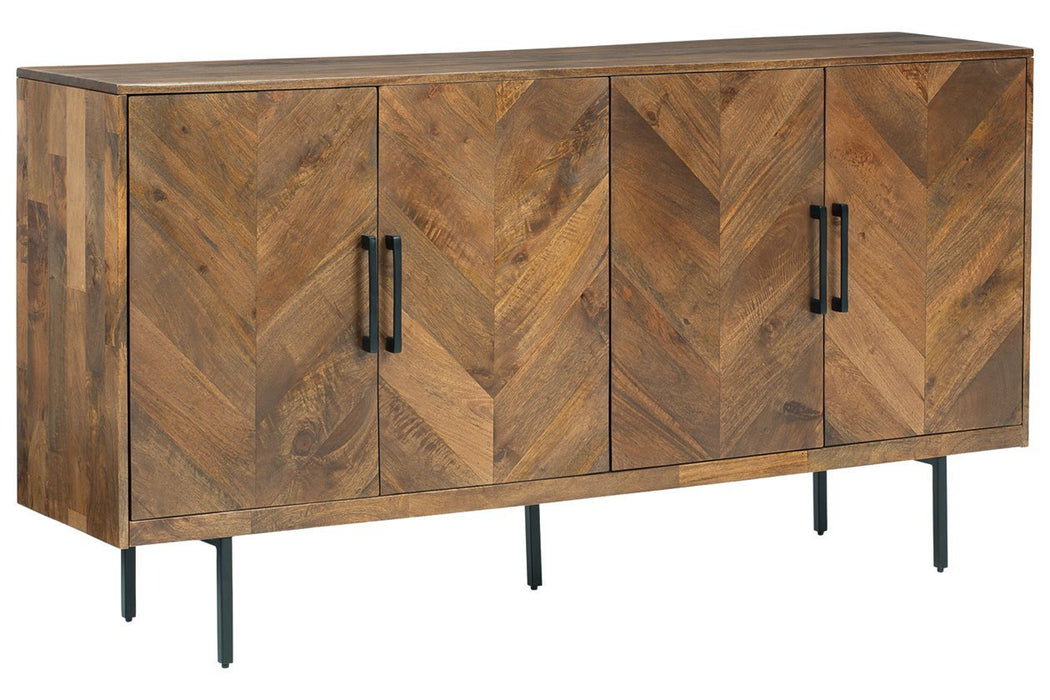 Prattville Brown Accent Cabinet - Gate FurnitureCabinet