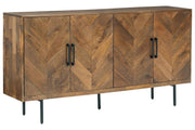 Prattville Brown Accent Cabinet - Lara FurnitureCabinet