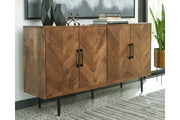 Prattville Brown Accent Cabinet - Lara FurnitureCabinet