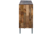 Prattville Brown Accent Cabinet - Lara FurnitureCabinet