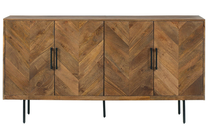 Prattville Brown Accent Cabinet - Lara FurnitureCabinet