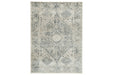 Precia Gray/Cream 7'10" x 10'6" Rug - Gate FurnitureRugs