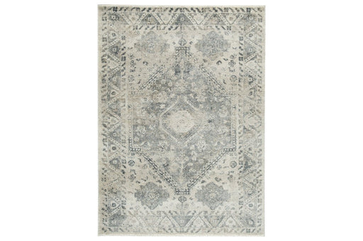 Precia Gray/Cream 7'10" x 10'6" Rug - Gate FurnitureRugs