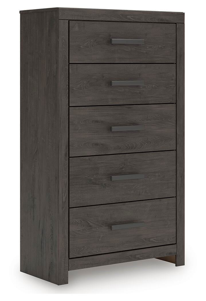 Prendonea Charcoal Chest of Drawers - B3789-46