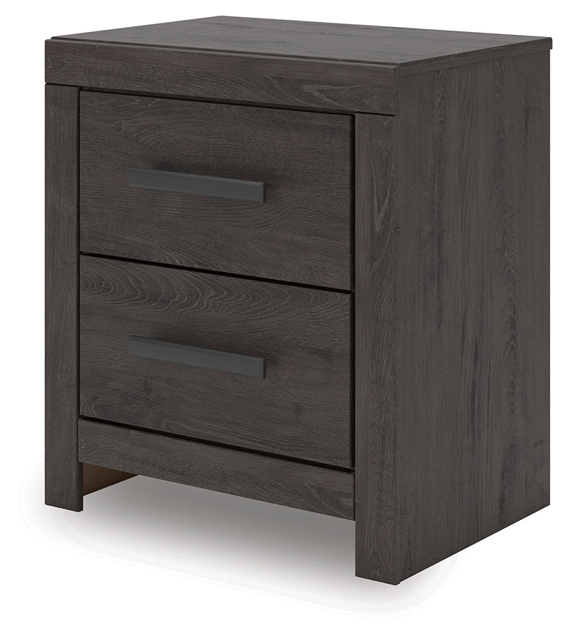 Prendonea Charcoal Nightstand from Ashley - Lara Furniture