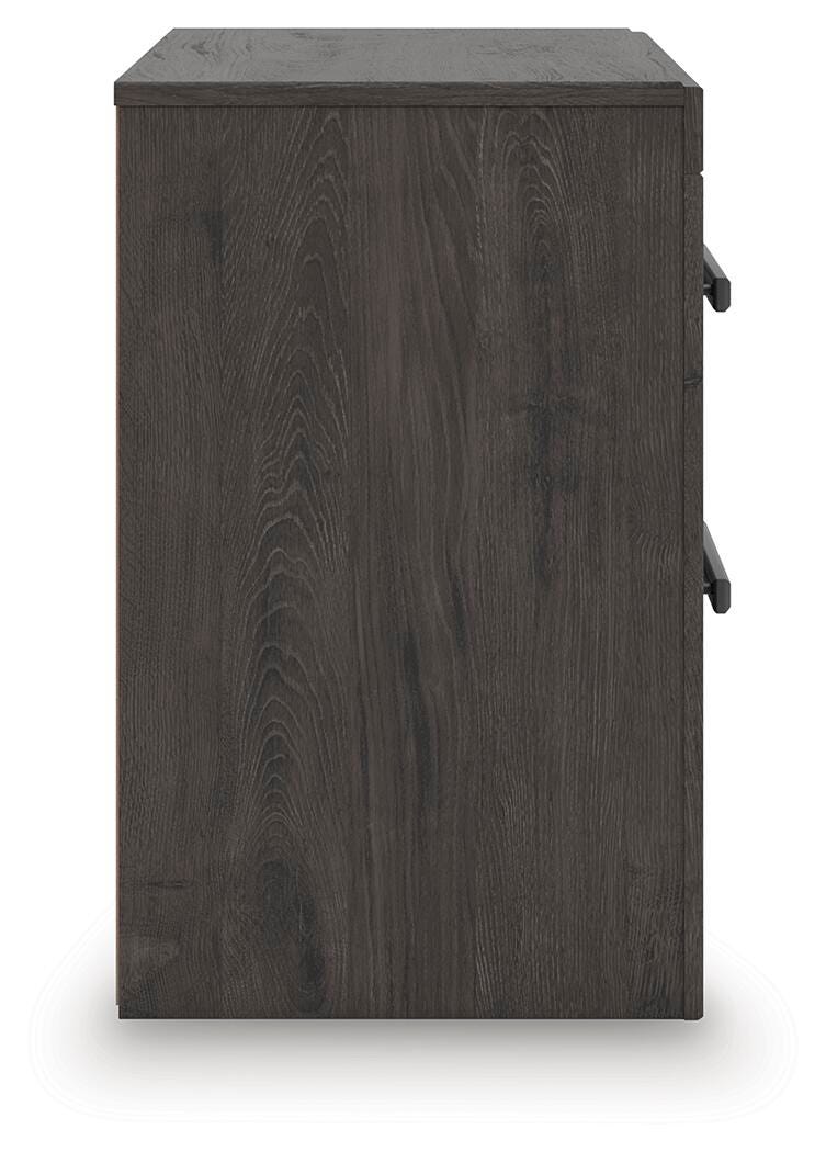 Prendonea Charcoal Nightstand - B3789-92