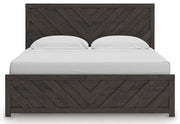 Prendonea King Panel Bed and 2 Nightstands - B3789B14