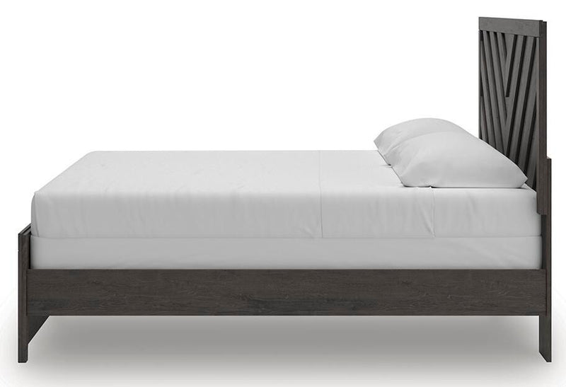 Prendonea King Panel Bed and 2 Nightstands - B3789B14