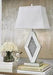 Prunella Silver Finish Table Lamp - Gate FurnitureTable Lamp