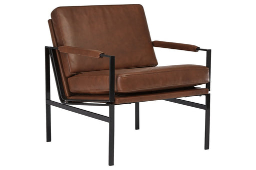 Puckman Brown/Silver Finish Accent Chair - Lara FurnitureAccent Chair