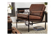 Puckman Brown/Silver Finish Accent Chair - Gate FurnitureAccent Chair