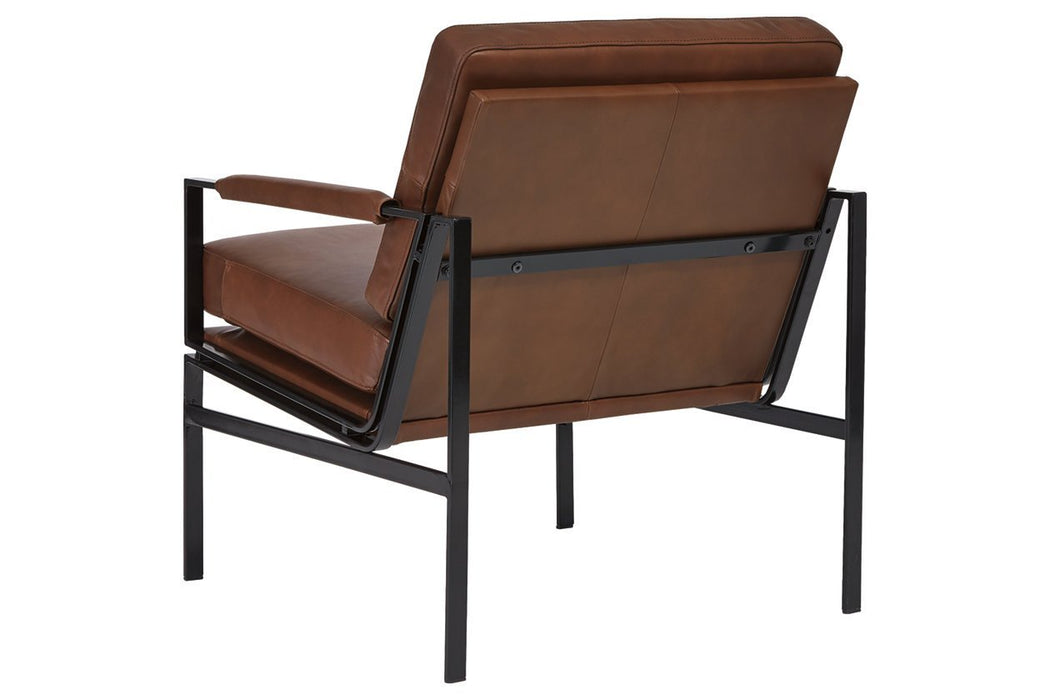 Puckman Brown/Silver Finish Accent Chair - Gate FurnitureAccent Chair