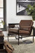 Puckman Brown/Silver Finish Accent Chair - Gate FurnitureAccent Chair