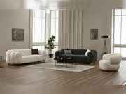 Puffy Swivel Chair in Cream - 200-SIM-PUF-ERATO08-B
