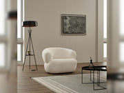 Puffy Swivel Chair in White - 200-SIM-PUF-ERATO01-B