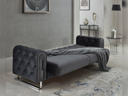 Puma Convertible Sofa in Anthracite - 200-SIM-PUM-VELVET412-3
