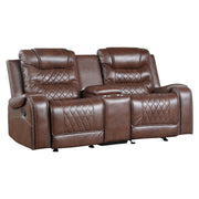 Putnam Brown Reclining Living Room Set - Lara FurnitureLiving Room Set
