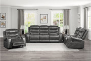 Putnam Gray Reclining Living Room Set - Lara FurnitureLiving Room Set