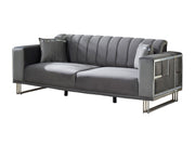 Puzzle 87" Wide Striped Extendable Sofa - Sofas