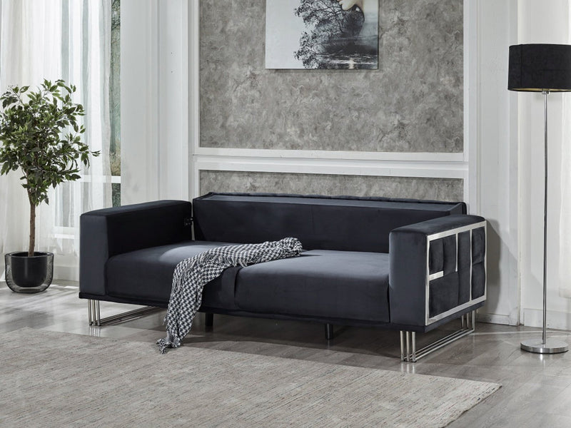 Puzzle 87" Wide Tufted Extendable Sofa - Sofas