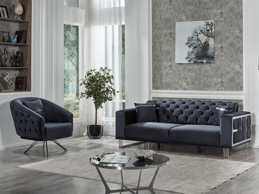 Puzzle Tufted Living Room Set - Living Room Sets