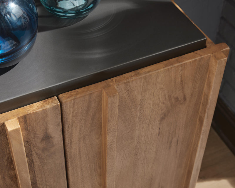 Quintavious Brown/Charcoal Accent Cabinet - A4000685