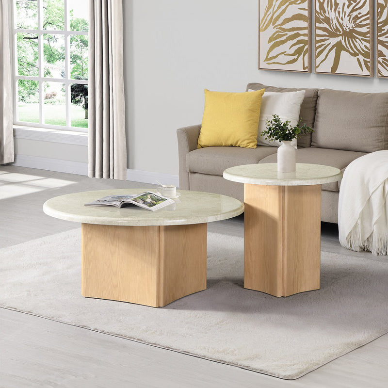 Qwin End Table W/Marble Top - LV03006