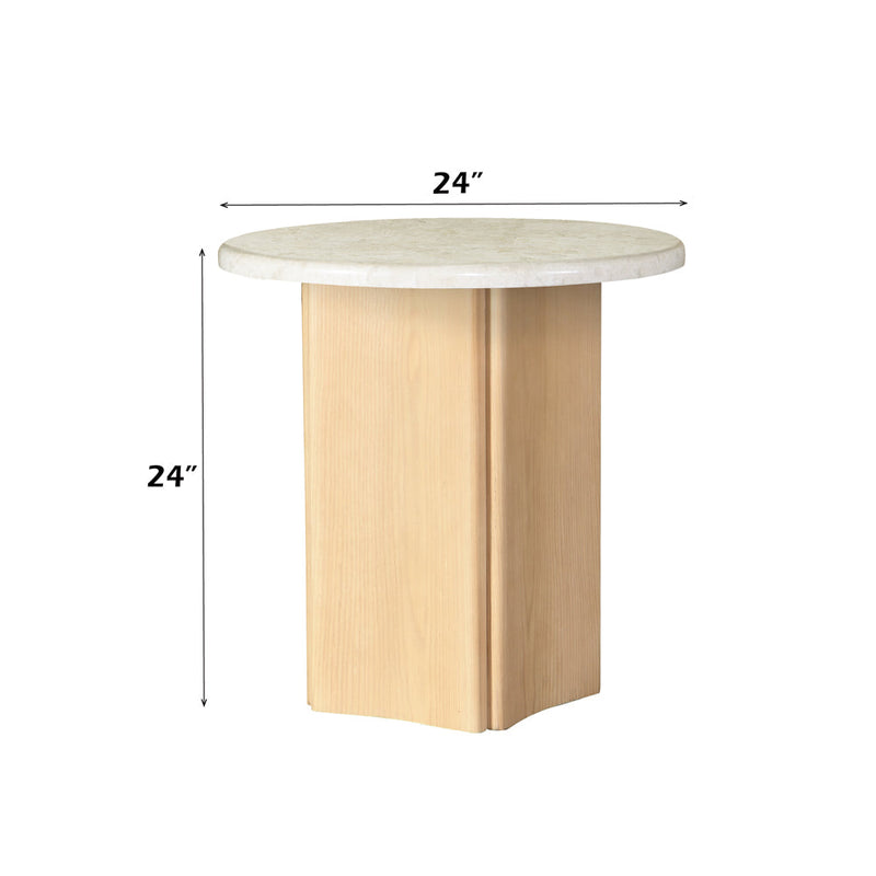 Qwin End Table W/Marble Top - LV03006