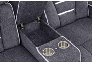 U1895 Grey P2 Reclining Sofa/Console Reclining Loveseat/Recliner - U1895-GREY-P2 RS/CRLS/R