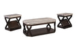 Radilyn Grayish Brown Table (Set of 3) - Gate FurnitureOccasional Table Set