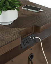Radkin Burnished Brown Nightstand - PCB843-92